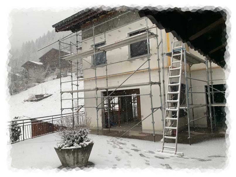 Chalet en travaux
